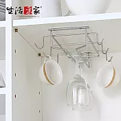 【生活采家】台灣製304不鏽鋼廚房馬克杯高腳杯架#27018
