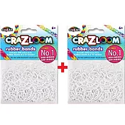 【美國Cra-Z-Art】Cra-Z-Loom 彩虹圈圈編織 橡皮筋補充包 純白x2包