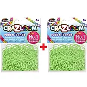 【美國Cra-Z-Art】Cra-Z-Loom 彩虹圈圈編織 橡皮筋補充包 螢光綠x2包