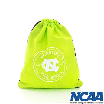 NCAA - 年輕人束口包 北卡標誌尼龍防潑水束口拉繩後背包M (附鉤環小袋) - 大蘋綠