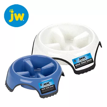 美國Petmate-JW系列 防滑慢食碗-中 藍色