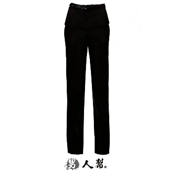 【男人幫】K0422*【全新視點光澤感斜紋中低腰直筒西裝褲】黑色 S尺寸