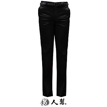 【男人幫】K0424*【輕熟上質亮澤時尚尊寵中低腰直筒西裝褲】黑色 S尺寸