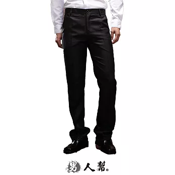 【男人幫】K0432*【萬年不敗亮素面直筒中低腰西裝褲】黑色 S尺寸
