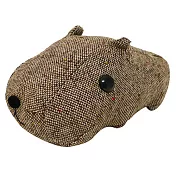 Kapibarasan 水豚君格紋系列盒裝公仔。棕色