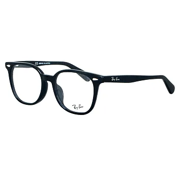 【Ray Ban 雷朋】雷朋光學眼鏡經典熱賣款/黑色(5299F-2000-53)質感黑