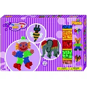《Hama 幼兒大拼豆》幼兒小手創意 900 顆分色大拼豆禮盒-大象.小丑