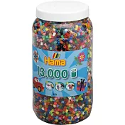 《Hama 拼拼豆豆》13,000 顆拼豆補充罐-68號全彩50色混色