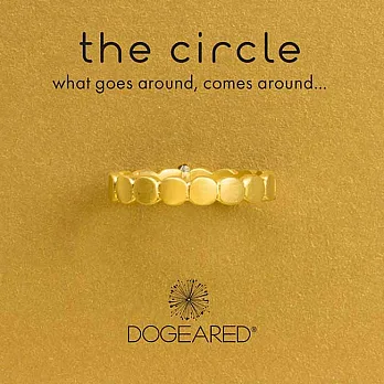 Dogeared 豆豆金色戒指 Multi Circle 多墜小寬版 附原廠盒5號