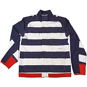 『摩達客』美國LA設計品牌【Suvnir】藍白橫紋立領外套M-1