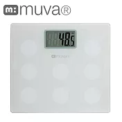muva圓圓樂電子體重計(典雅白)