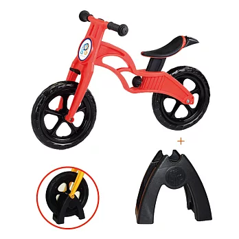 POPBIKE 兒童充氣輪胎滑步車-AIR充氣胎 +置車架_綠色