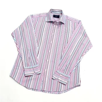 『摩達客』英國進口【Charles Tyrwhitt】高級彩色多緞紋長袖襯衫A-L