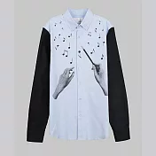 【摩達客】韓國進口設計品牌DBSW Maestro 時尚純棉男士修身長袖襯衫M 大音樂家