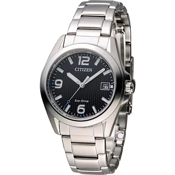 CITIZEN 星辰 光動能優雅時尚腕錶 FE6030-52E 黑
