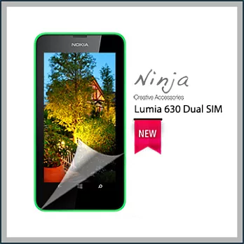 【東京御用Ninja】Nokia Lumia 630 Dual SIM專用高透防刮無痕螢幕保護貼