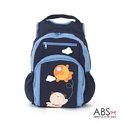 ABS貝斯貓 Fish＆Cat 拼布雙肩後背包 (海洋藍) 88-168