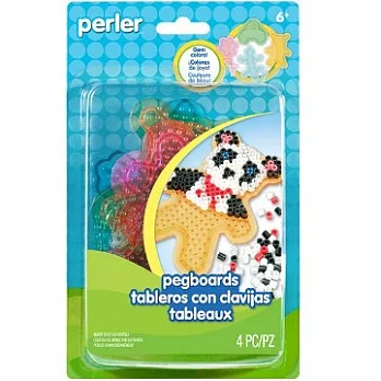《Perler 拼拼豆豆》四入熊愛你果凍模型板組合(車、熊、爬蟲、花)
