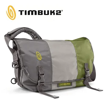 【美國Timbuk2】Classic 電腦防水郵差包(灰色/綠色M)