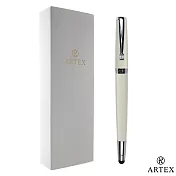 ARTEX 雅緻觸控鋼珠筆 亮銀/白管
