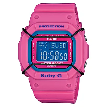CASIO BABY-G 熱帶風情時尚運動腕錶-粉紫