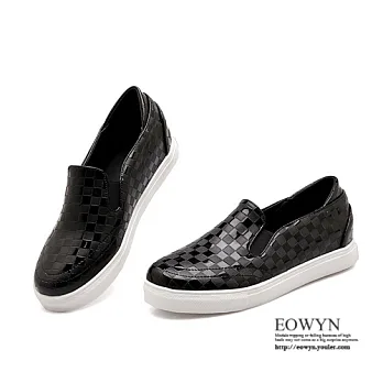 EOWYN.日韓時尚手工製作舒適休閒鬆緊百搭平底包鞋/懶人鞋EMD01036-58/4色/34-39碼現貨+預購黑色34