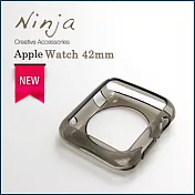 【東京御用Ninja】Apple Watch 42mm晶透款TPU清水保護套(透黑)