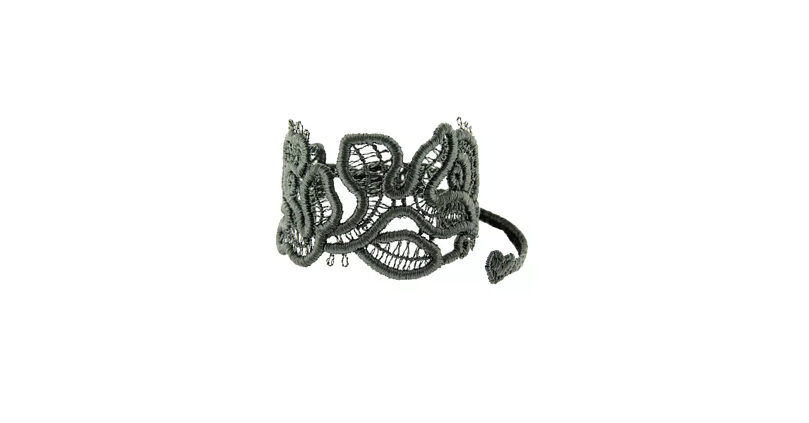 Missiu 蕾絲手環 愛戀蔓延深灰色