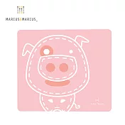 【MARCUS＆MARCUS】動物樂園矽膠餐墊粉紅豬