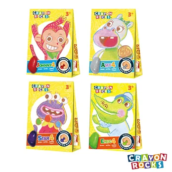美國【Crayon Rocks】酷蠟石 - 4色組合包A (斯達兒+強尼+艾瑞克+艾咪)