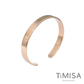 【TiMISA】 至愛品藏-玫瑰金 純鈦手環