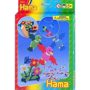 《Hama 拼拼豆豆》2,000顆拼豆主題樂園包-鳥兒飛飛（大正方形板）