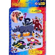 《Hama 拼拼豆豆》2,000顆拼豆主題樂園包-犀牛、猴子、紅鶴