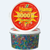 《Hama 拼拼豆豆》3,000 顆拼豆補充罐-53號透明混色