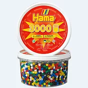《Hama 拼拼豆豆》3,000 顆拼豆補充罐-66號實用6色混色
