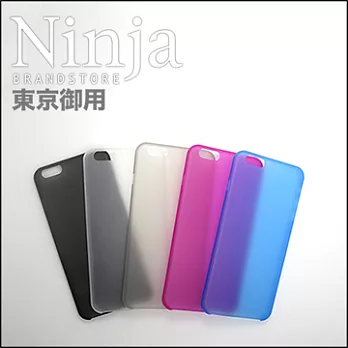 【東京御用Ninja】iPhone 6s Plus (5.5吋) 超薄質感磨砂保護殼(霧透黑)