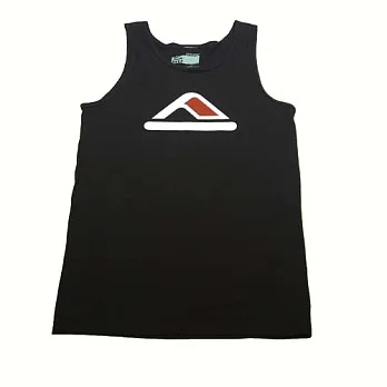 REEF LOGO捲浪印花基本男款背心.黑M黑