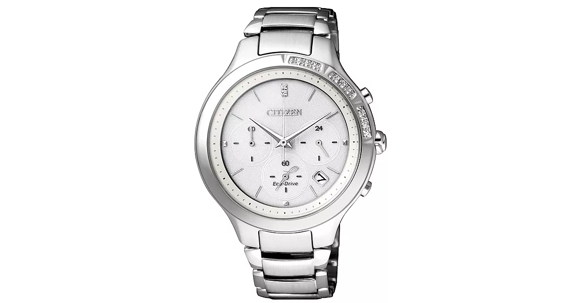 CITIZEN Eco-Drive精靈女神之最晶鑽時尚女錶-銀