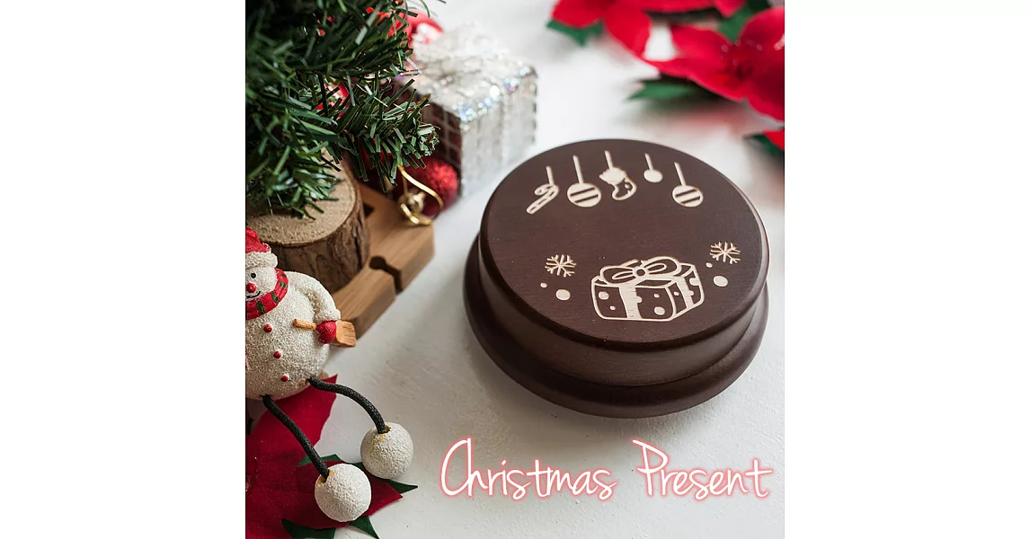 【Sylvia 典藏精品】客製化音樂盒 // 聖誕節款式 聖誕禮物