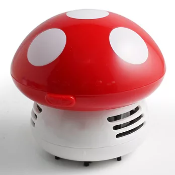 桌上型蘑菇吸塵器/紅色