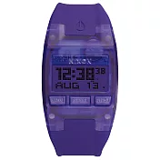 NIXON COMP S 浪花海潮休閒運動電子錶-紫x小