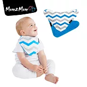 【Mum 2 Mum】雙面時尚造型口水巾圍兜-條紋/藍條紋/藍