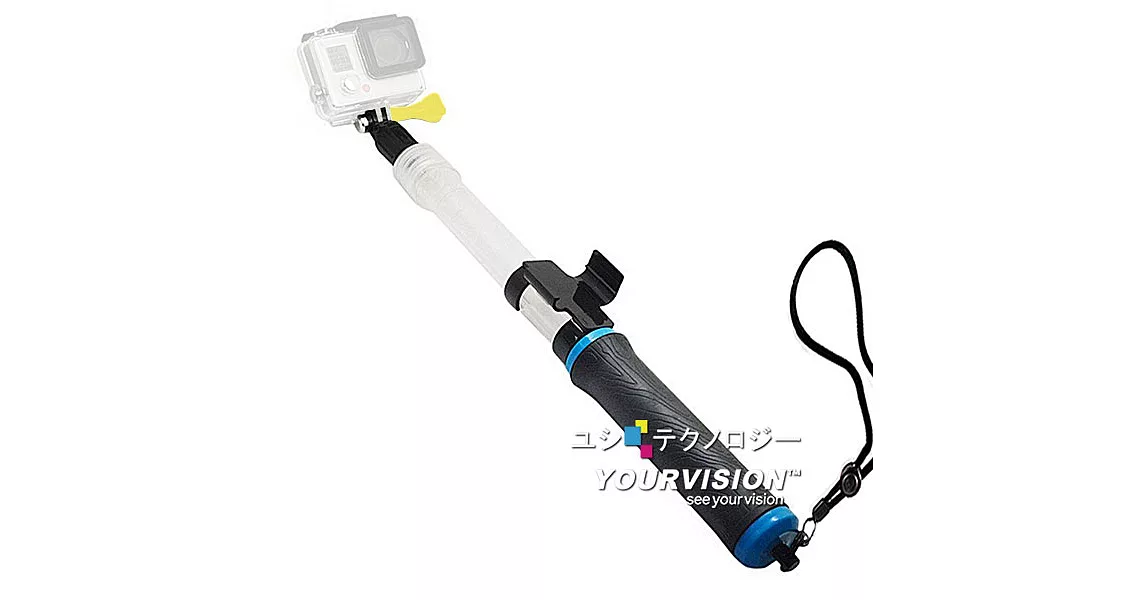 GoPro 副廠 水陸兩用可調式伸縮延長桿 自拍桿 手持杆