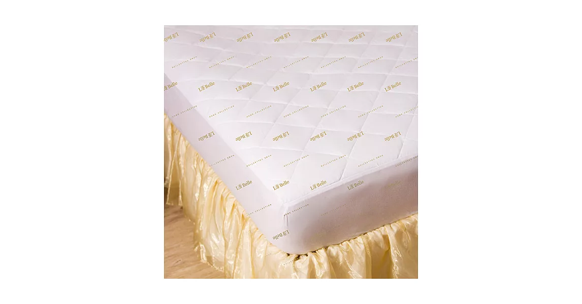 義大利La Belle《經典純色》防蹣抗菌包覆式保潔墊--加大