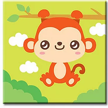 LOVIN 超萌韓版數字油畫 可愛猴(09) 1幅20X20