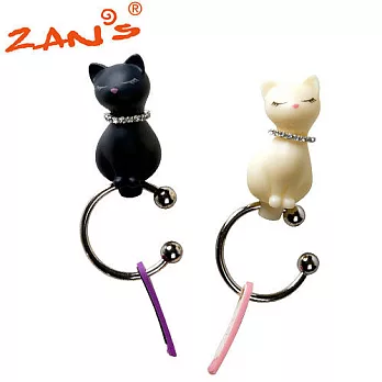 Zan’s Kattie貓咪鑰匙圈-黑