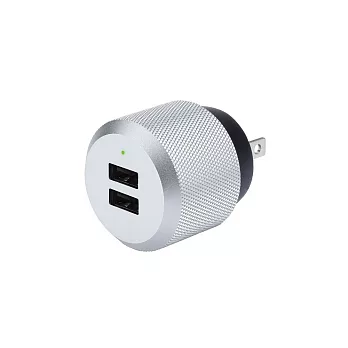 Just Mobile AluPlug 2.4A 鋁質USB雙埠智慧充電器