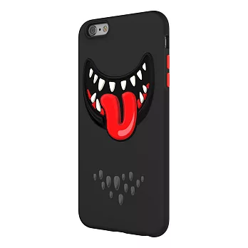 SwitchEasy MONSTERS iPhone 6/6S 笑臉怪獸保護殼-黑皮笑臉怪獸