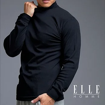 ELLE 跨年慶活動保暖高領衛生衣M黑色