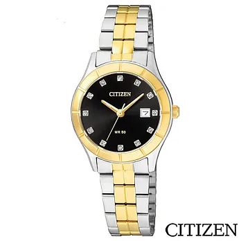 CITIZEN星辰 華麗金色元素典藏女仕腕錶 EU6044-51E